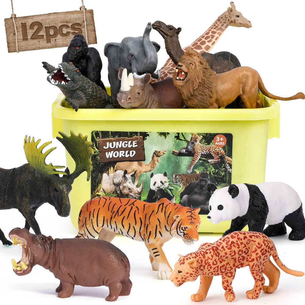 FRUSE Safari panda figure enhances imaginative play and vocabulary for toddlers.