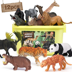 FRUSE Safari panda figure enhances imaginative play and vocabulary for toddlers.