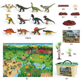 FRUSE storage box keeps the dinosaur set neatly organized.