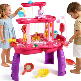 FRUSE water table with three tiers creating a cascading waterfall for toddlers