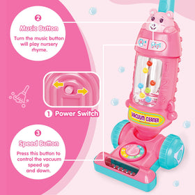 FS vacuum toy tilting design helps tiny hands learn body awareness during play.
