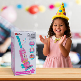 FS vacuum toy uses safe ABS plastic with smooth edges for kids.