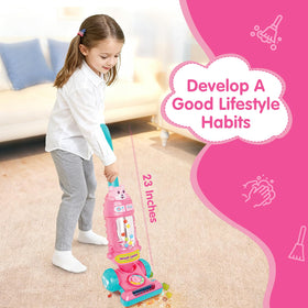 FS Kids Vacuum Toy lights up and sounds for engaging sensory feedback.