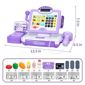 FS Pretend Play Cash Register Price Tag – pretend prices promote numerical familiarity.