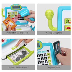 FS Pretend Play Cash Register Scanner simulates price scanning for realistic checkout