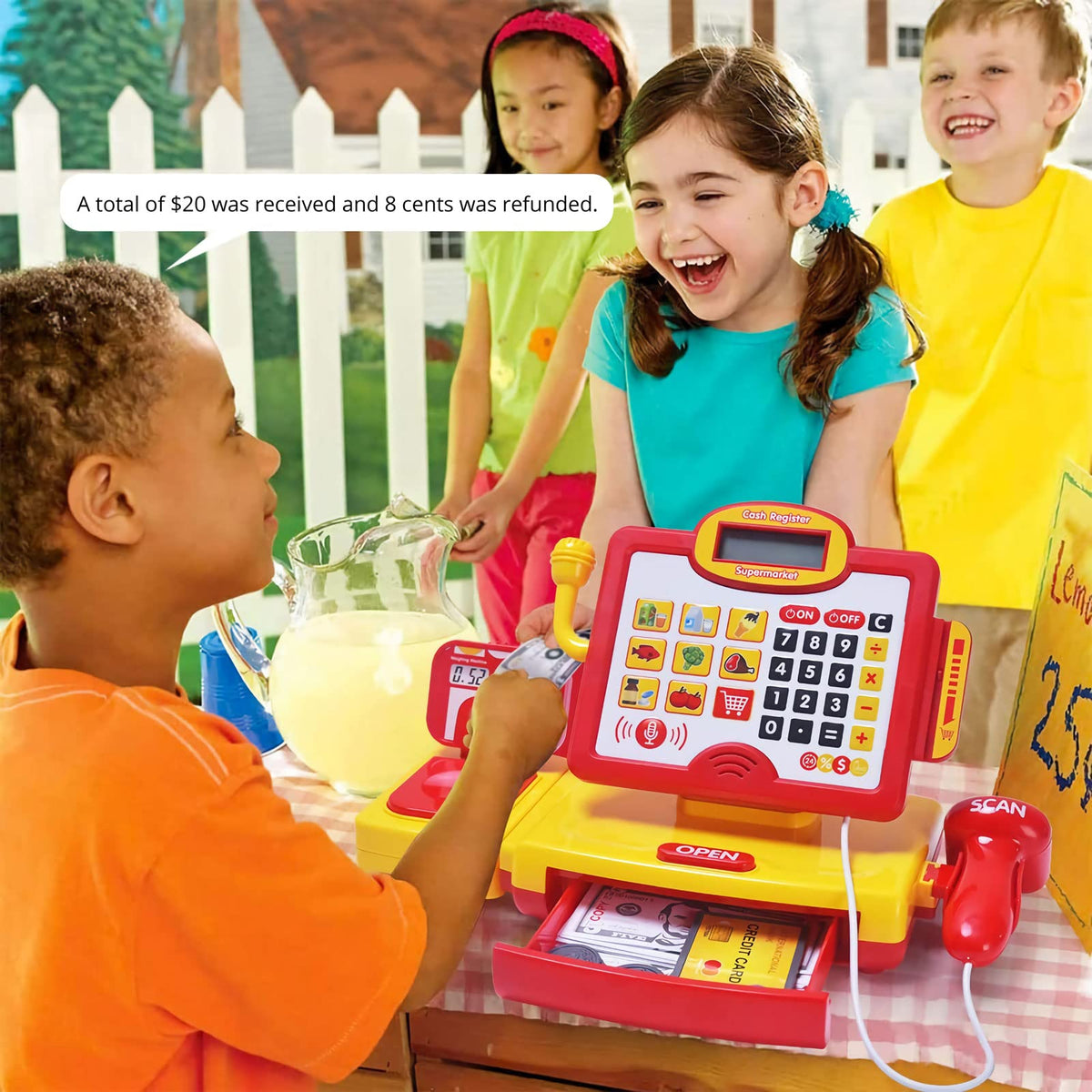 Complete FS pretend food set with vegetables and burgers