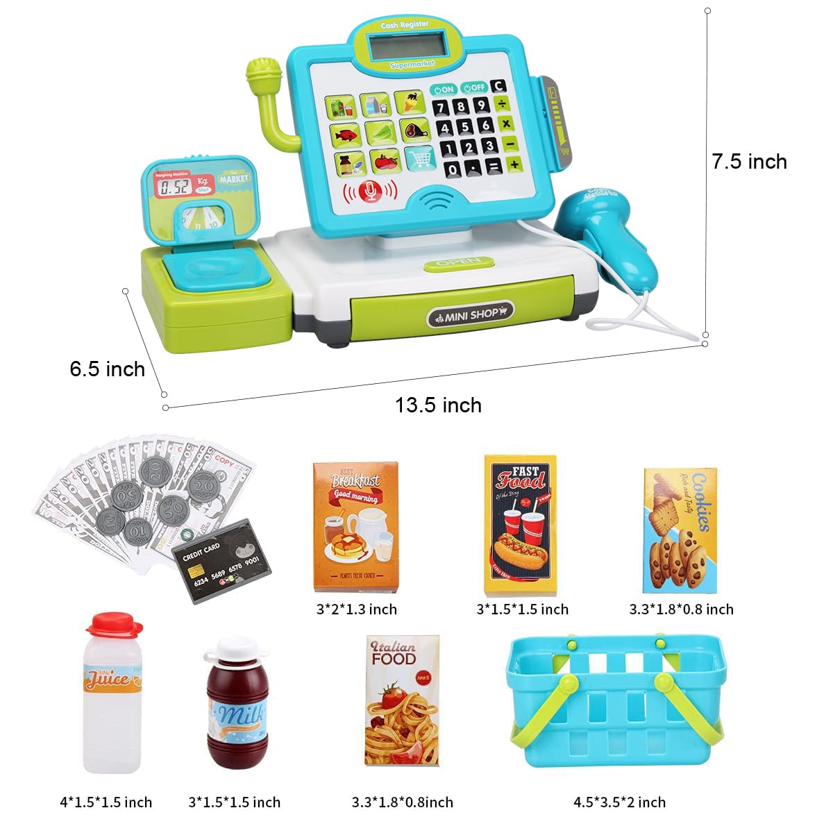 FS Pretend Shopping Basket supports organized, immersive shopping play