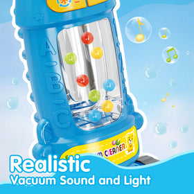 FS Toddler Vacuum Toy ball-popping feature enhances fine motor skills in pretend cleaning.