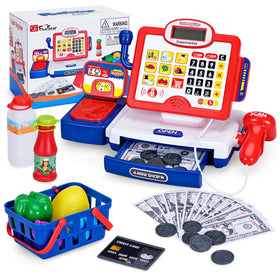 FS Toy Cash Register front view with scanner for immersive pretend shopping