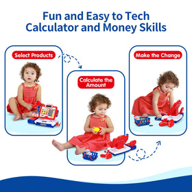 FS Toy Cash Register scanner sound demonstrates realistic checkout action