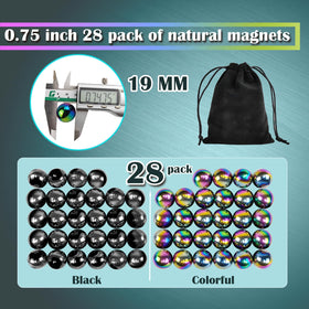 FSFHSJ magnet stones close-up colors, ideal for tactile play and relaxation.