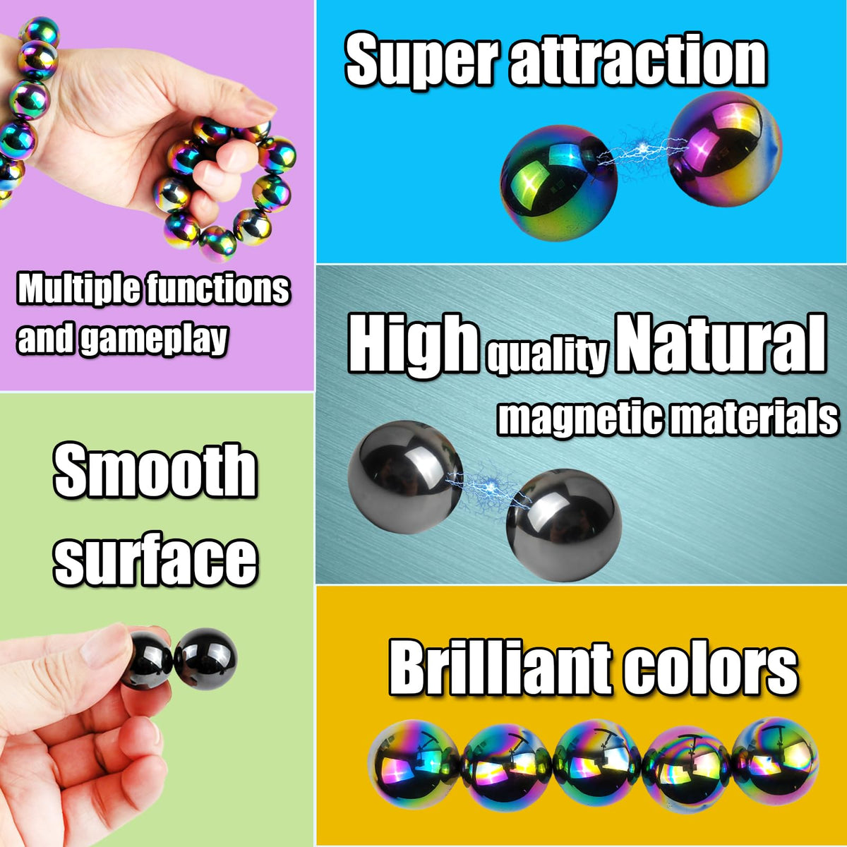 FSFHSJ magnet stones on desk, helps with focus during tasks.