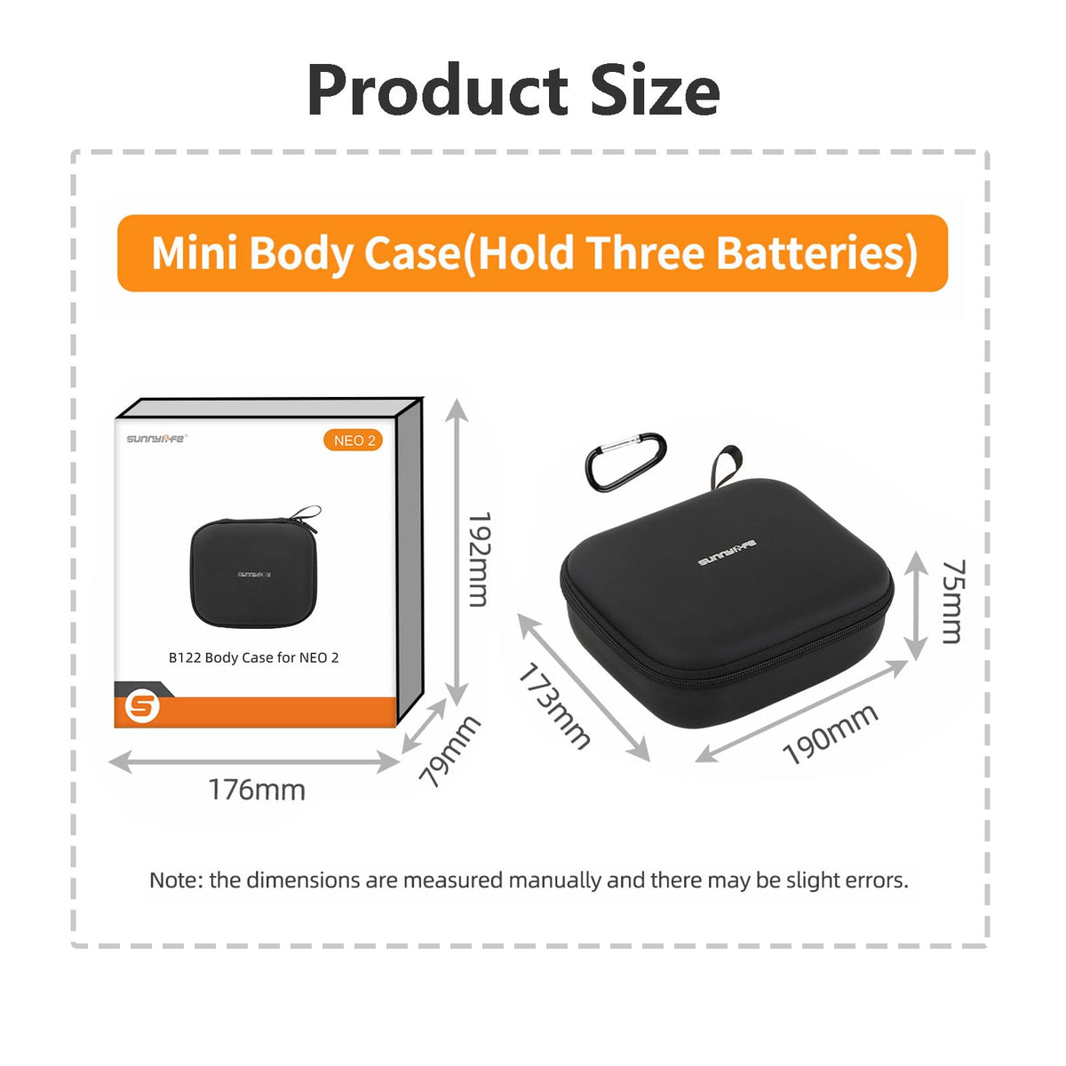 FSIDIWT carrying case safely stores DJI Neo 2 accessories