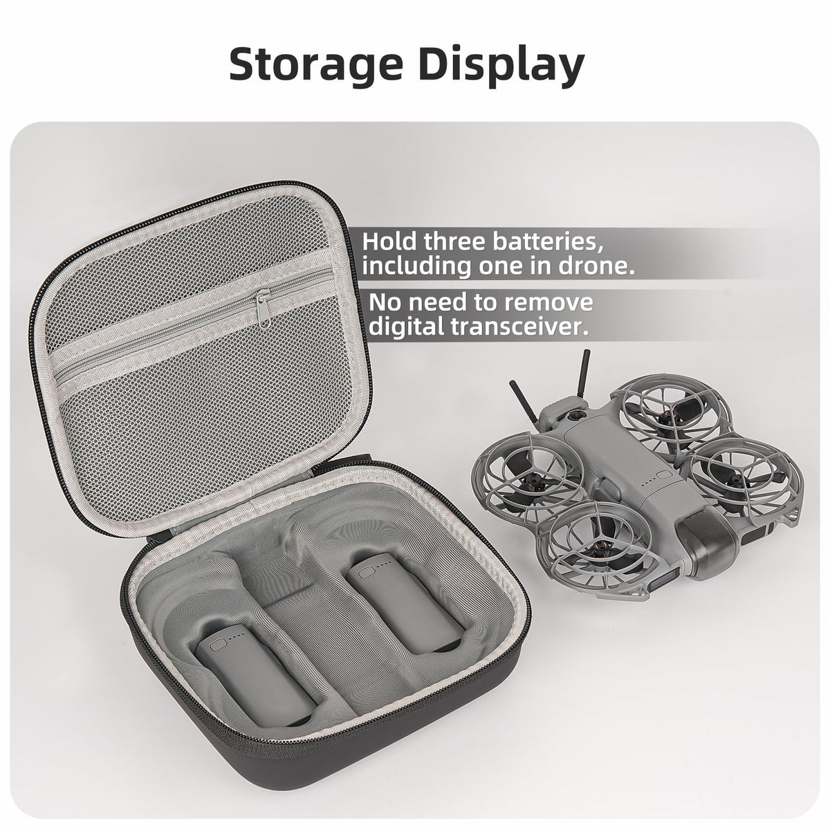 FSIDIWT DJI Neo 2 battery compartments safeguard batteries during travel