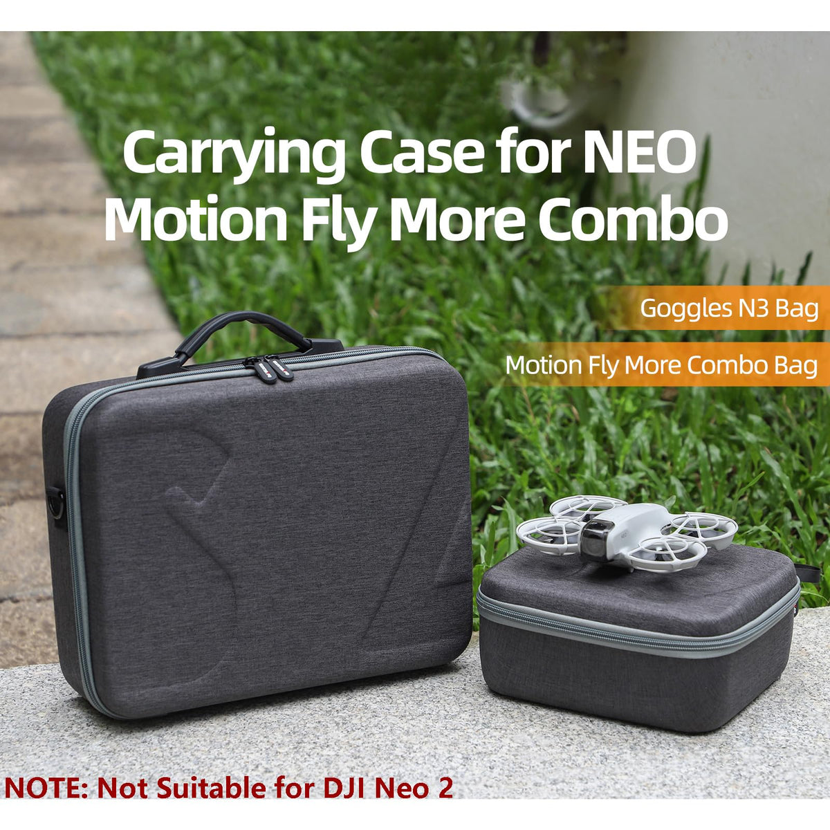FSIDIWT Neo Goggles N3 case side view with handle, portable travel solution