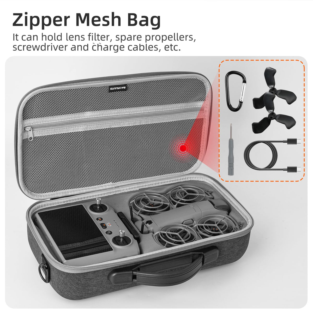 FSIDIWT Neo 2 carrying case RC2 remote slot keeping controller secure