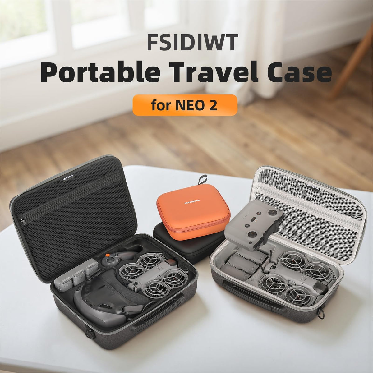 FSIDIWT adjustable shoulder strap to free your hands during travel.