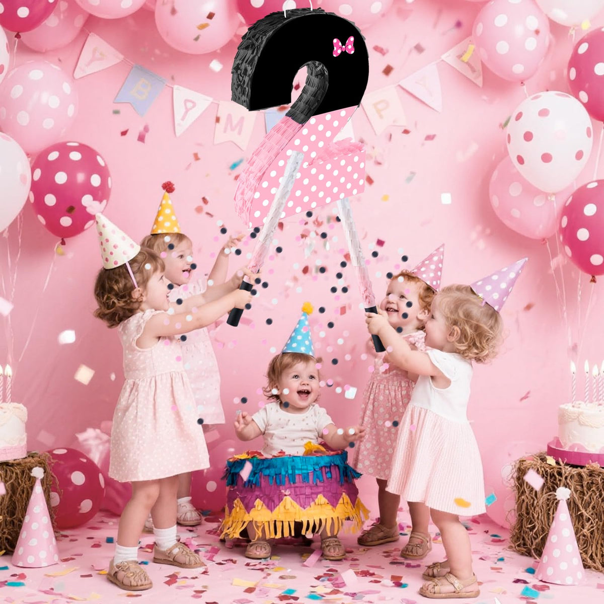 FSNJCZ pinata measures 15.7 by 11.5 by 3 inches for party fit.