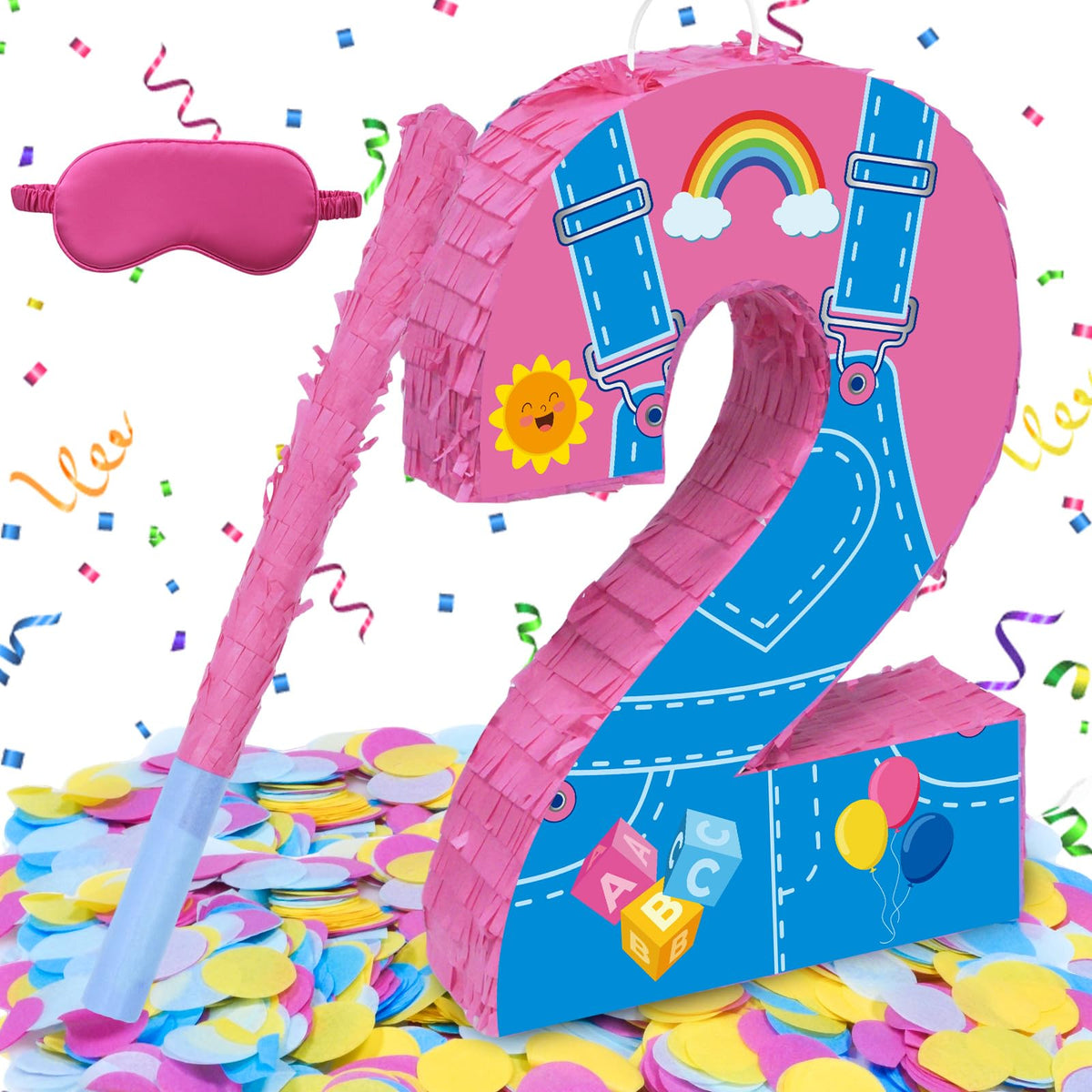 FSNJCZ pink-number-2-pinata ready to liven up celebrations