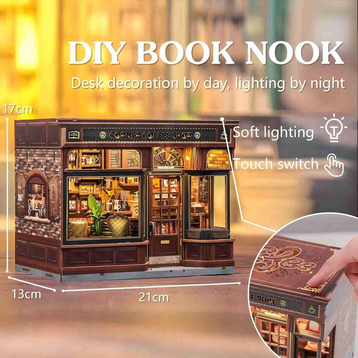 Fsolis Book Nook Kit is beginner-friendly for craft enthusiasts.