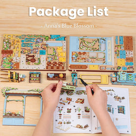 Fsolis Book Nook Kit contents and pieces highlight craft-friendly miniatures.