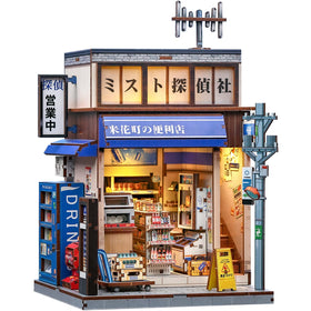 Fsolis Book Nook Kit interior convenience store scene for bookshelf decor.