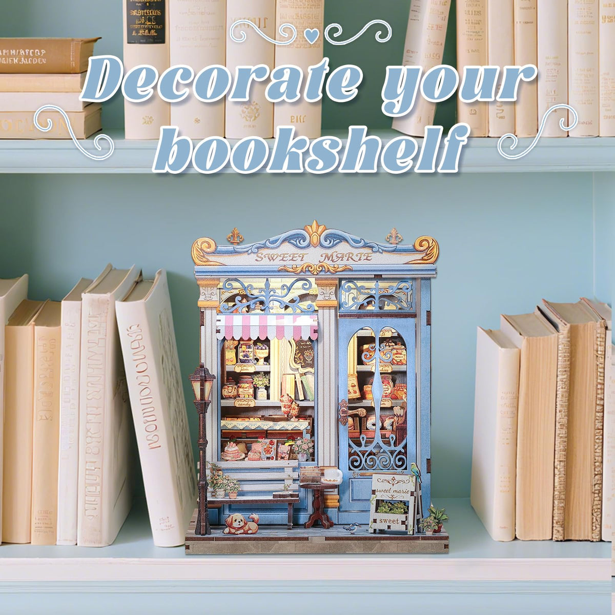 Fsolis Book Nook Kit DIY miniature diorama sparks mindful crafting.