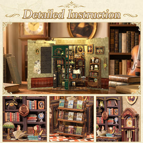 Fsolis Book Nook Kit instructions illustration guides beginner builders.