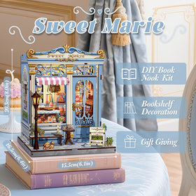Fsolis Book Nook Kit shelf decor enhances room ambiance and spark conversations.