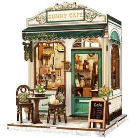 Fsolis Sunny Cafe front view enhances cozy shelf ambiance.