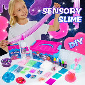 fsutvitg Unicorn Fruit Garden slime kit measuring tool cleans easily after use.