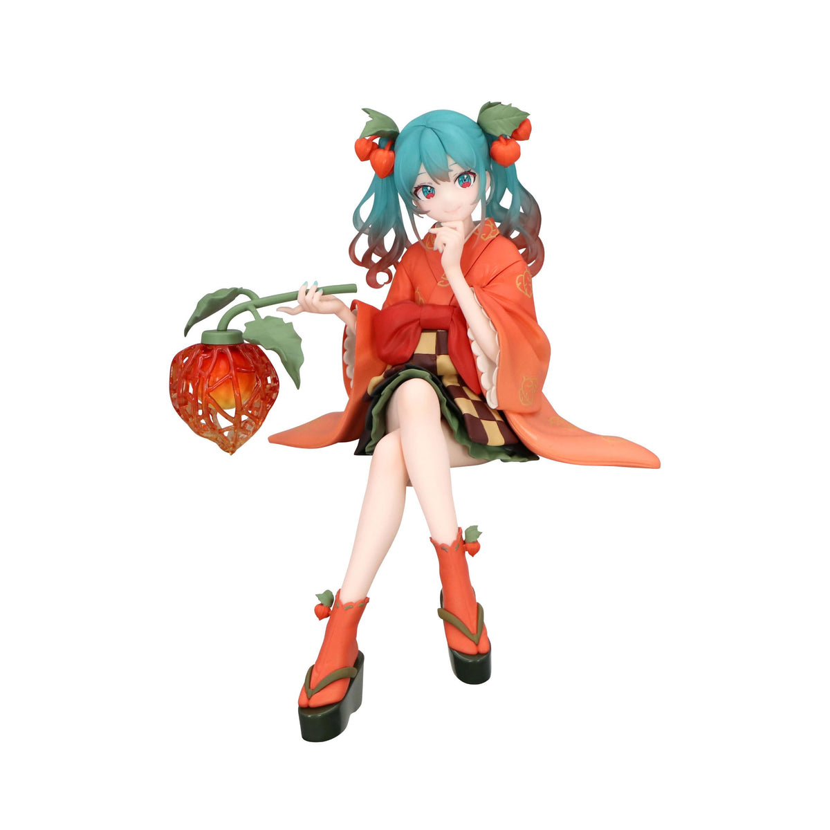 FuRyu Hatsune Miku Noodle Stopper Figure Flower Fairy Winter Cherry ready for display.