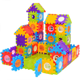 FUBAODA 180-piece colorful interlocking blocks for imaginative play and early STEM exploration.