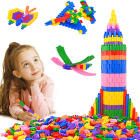 FUBAODA Kids 600pcs building blocks set for creative construction play