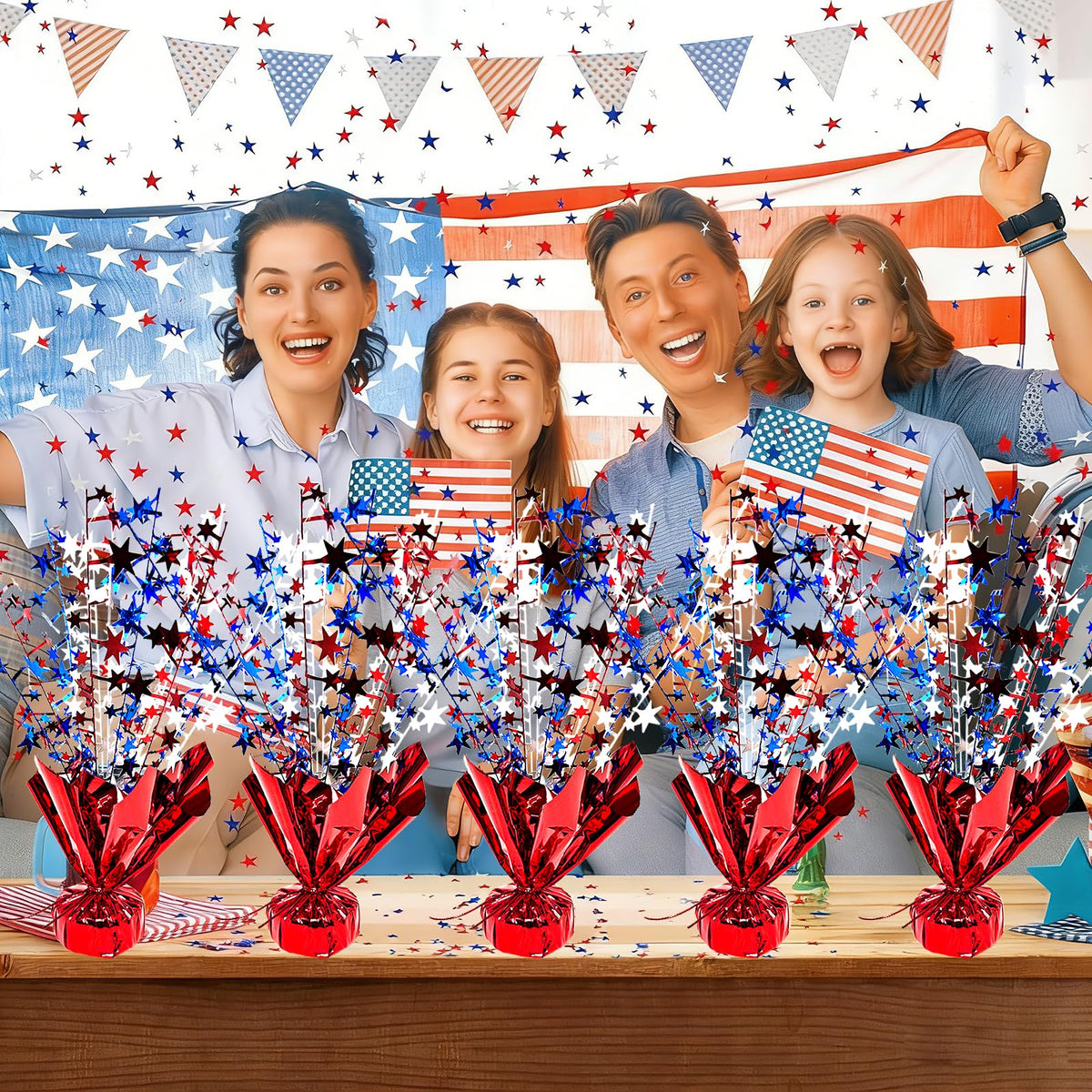 FUBININA durable table decor for American-themed celebrations.