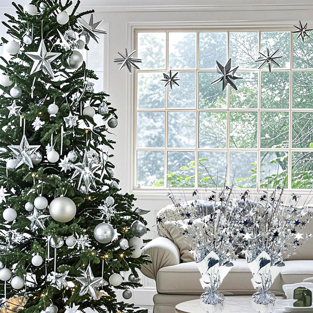 FUBININA foil spray centerpiece base adds stable support for festive tables.