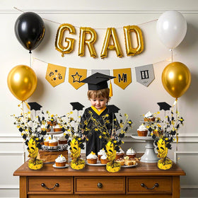 FUBININA six-pack cap centerpiece with gold foil accents for celebrations.