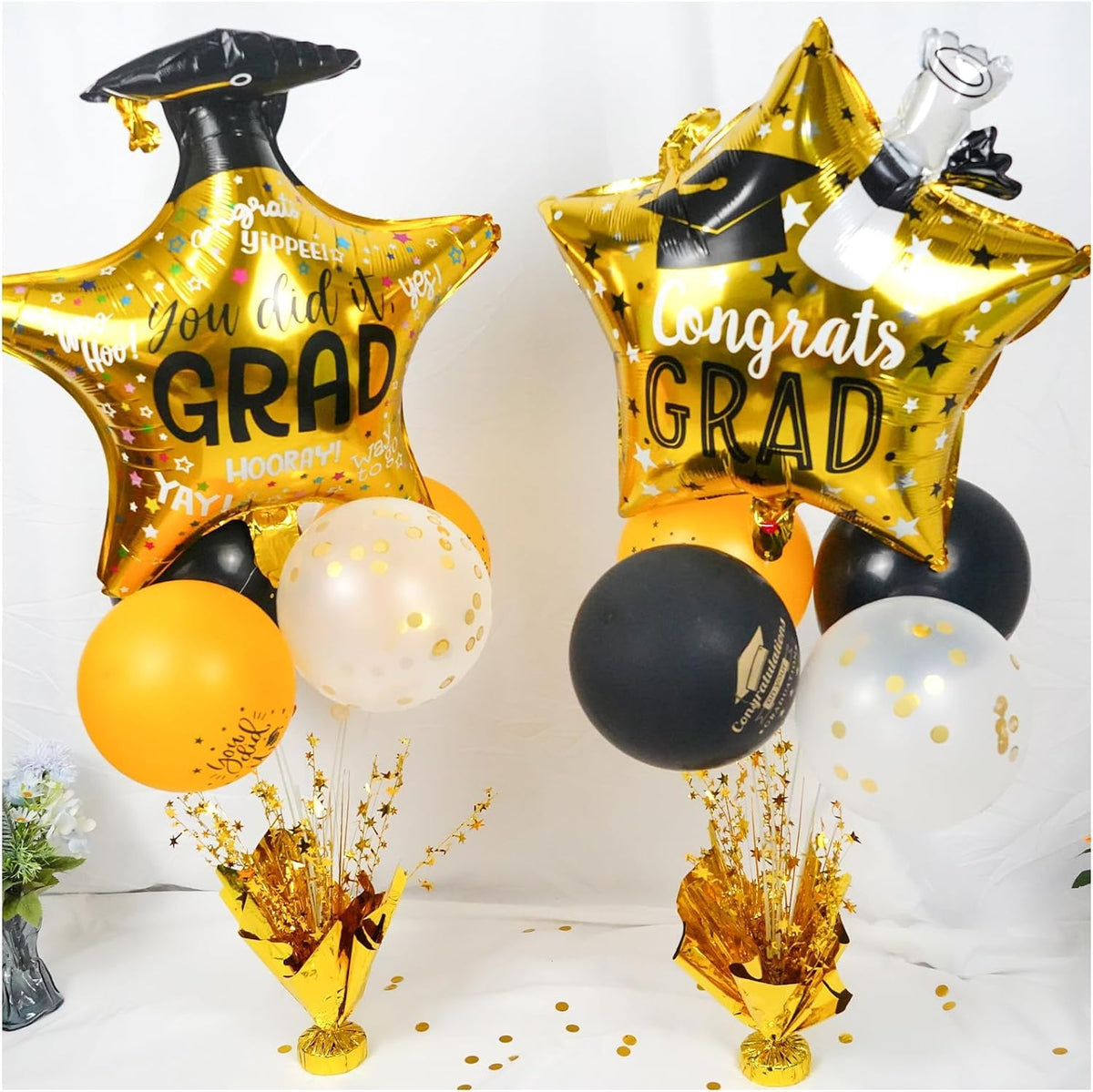 FUBININA six-pack table centerpiece set for versatile party styling.