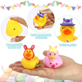 Fudragtn 2-inch bath ducks help develop grasping skills