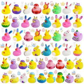 Fudragtn Easter ducks bulk 50pcs for bath time and Easter baskets
