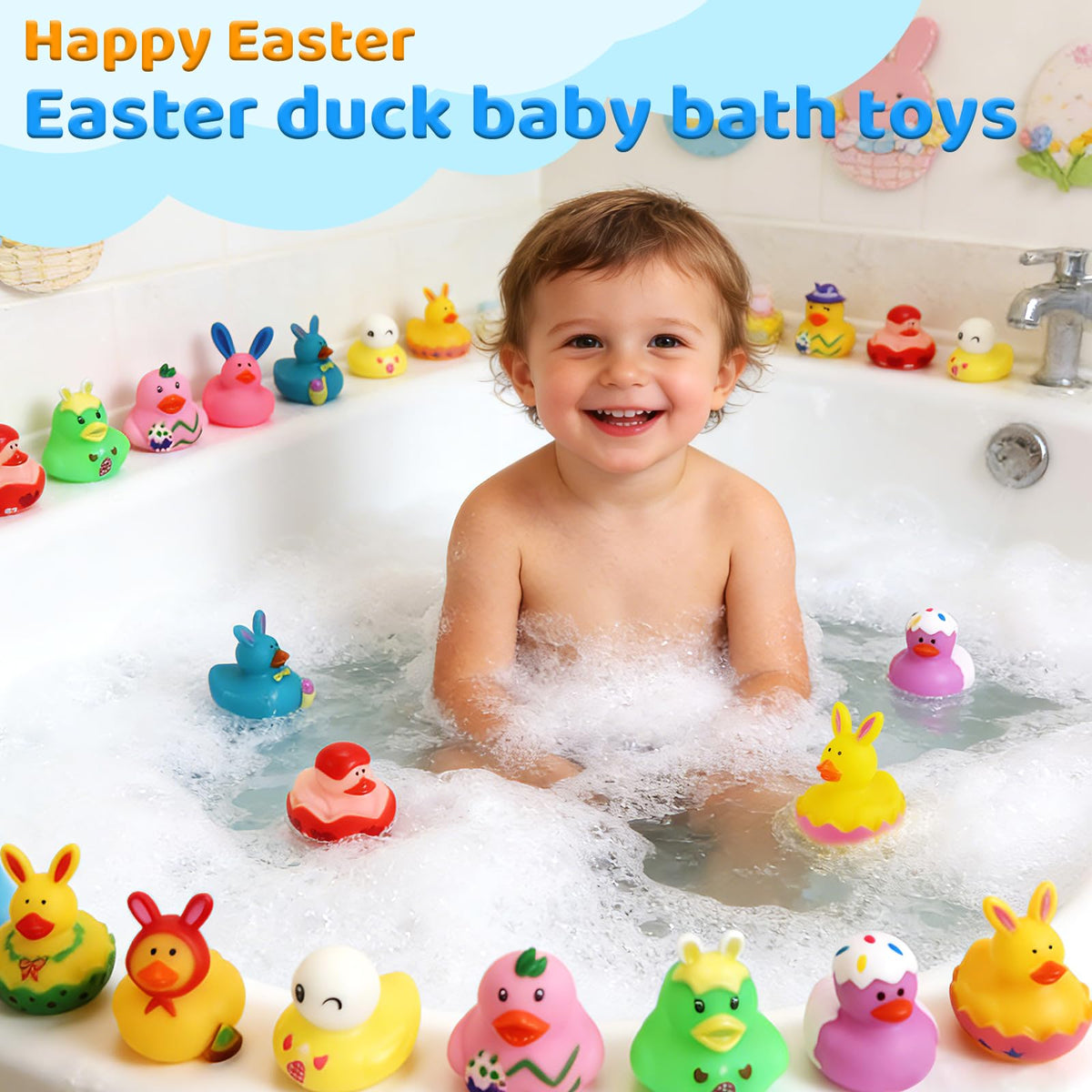 Fudragtn Easter party favors feature colorful duck designs