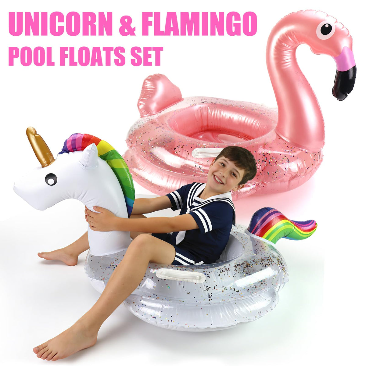 Fudragtn versatile 2-pack pool toys for parties, lakes, and beaches.