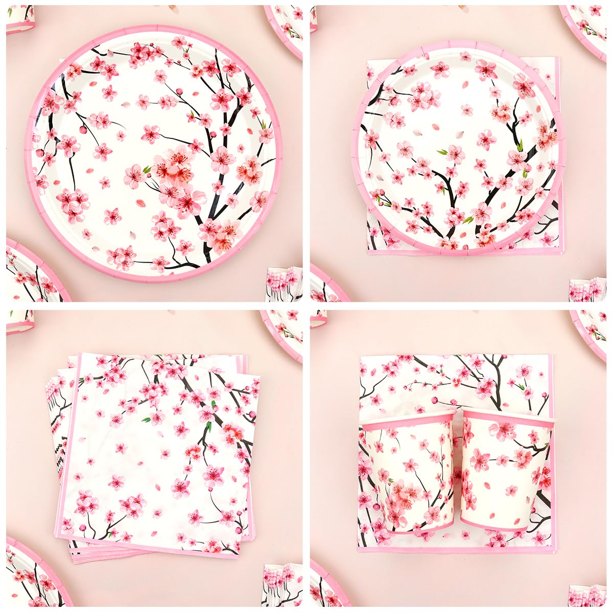FuenteOrilla cherry blossom banner brightens celebrations with a cheerful spring message.
