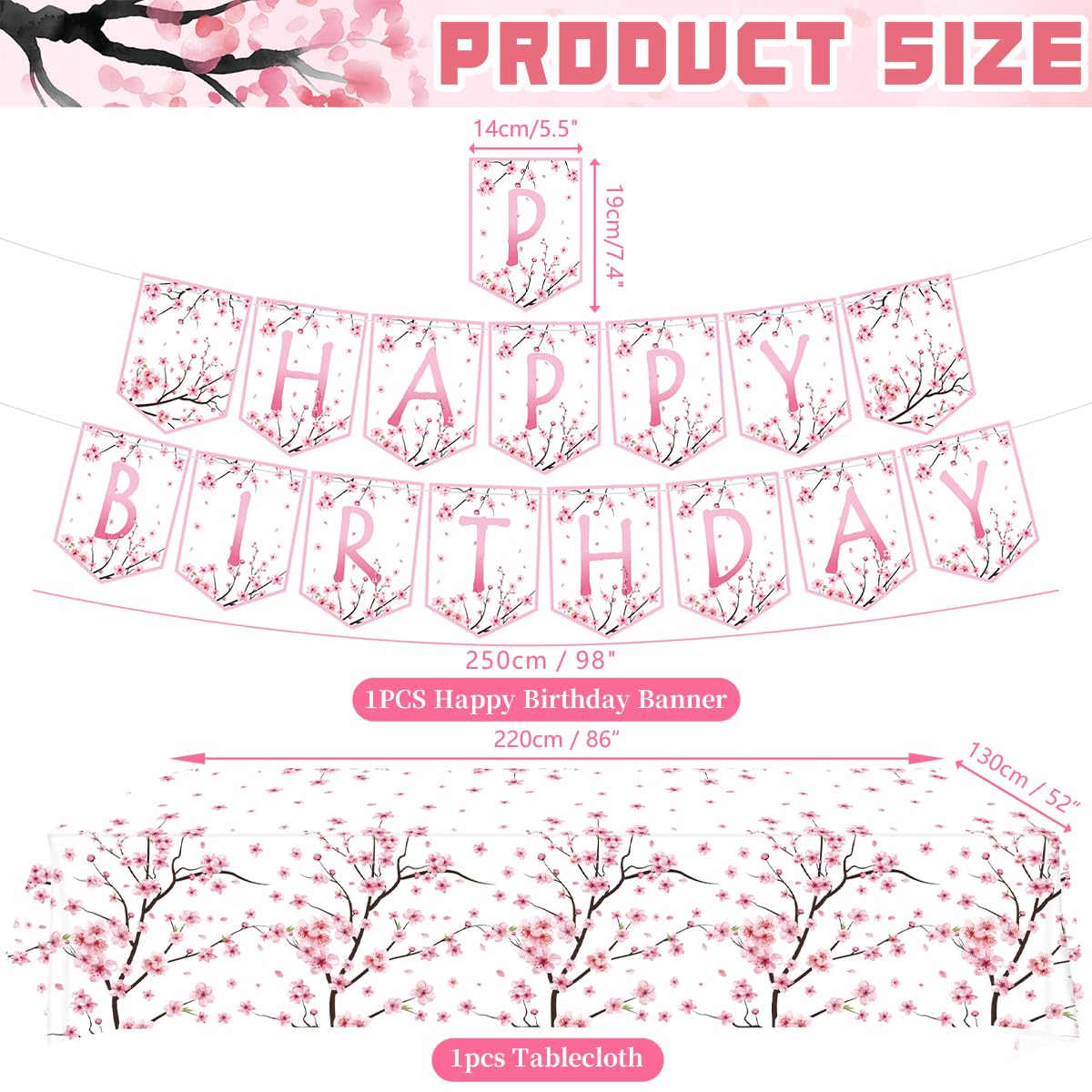FuenteOrilla cherry blossom cake toppers add whimsical accents atop cakes and cupcakes.