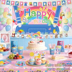 Fufuddz high chair banner compatible with booster seats and cute portraits