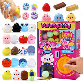 FUFUSQUISHY 30-piece squishy capsules set for playful surprises and sensory calm during play