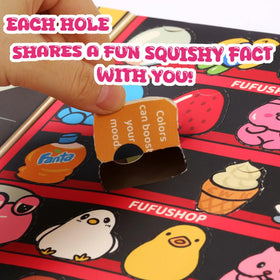 FUFUSQUISHY odorless silicone texture close-up showing soft feel.