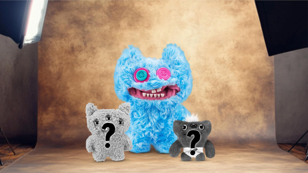Fuggler 5-inch plush offers compact chaos for on-the-go fun.