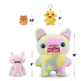 Fuggler Butt Ugly Pets 9-inch Series 1 Uncladimir Tootin Cat detail with distinctive teeth.