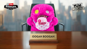 Fuggler close-up soft plush, ideal for cuddling and display